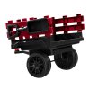 Elektrický traktor pro děti + přívěs Červený