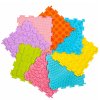 Senzorické silikonové barevné puzzle podložka stezka 25 cm 12 dílků