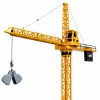 RC stavební jeřáb dálkově ovládaný otočný 360° 71 cm žlutý 3