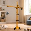 RC stavební jeřáb dálkově ovládaný otočný 360° 71 cm žlutý 4