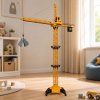RC stavební jeřáb dálkově ovládaný otočný 360° 71 cm žlutý