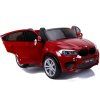 Elektrické autíčko BMW X6M SUV LED světla MP3 Červené lakované 3