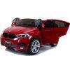 Elektrické autíčko BMW X6M SUV LED světla MP3 Červené lakované 7