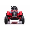 Elektrický traktor s přívěsem CH9959 LED světla Dálkové ovládání Červený