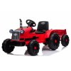 Elektrický traktor s přívěsem CH9959 LED světla Dálkové ovládání Červený 3