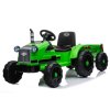 Elektrický akumulátorový traktor CH9959 s přívěsem zelený