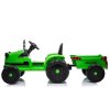 Elektrický akumulátorový traktor CH9959 s přívěsem zelený 5