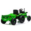 Elektrický akumulátorový traktor CH9959 s přívěsem zelený