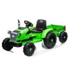 Elektrický akumulátorový traktor CH9959 s přívěsem zelený