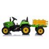 Elektrický traktor XMX611 s přívěsem s dálkovým ovládáním zelený