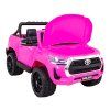 Růžové elektrické autíčko Toyota Hilux Pickup Pohon 4x4 + Dálkové ovládání 13