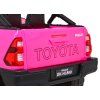 Růžové elektrické autíčko Toyota Hilux Pickup Pohon 4x4 + Dálkové ovládání 15