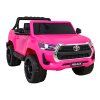 Růžové elektrické autíčko Toyota Hilux Pickup Pohon 4x4 + Dálkové ovládání 10