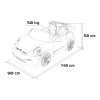 Elektrické autíčko Porsche 911 GT3 STRONG MP4 bílé