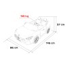 Elektrické autíčko Mercedes Benz GT63 AMG Bílé 2