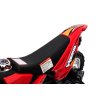 Elektrický motocykl Dětský Cross Červený + Pomocná kolečka + Zvuky LED