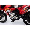Elektrický motocykl Dětský Cross Červený + Pomocná kolečka + Zvuky LED 19