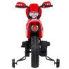 Elektrický motocykl Dětský Cross Červený + Pomocná kolečka + Zvuky LED