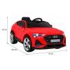 Elektrické autíčko Audi E-Tron Sportback Pohon 4x4 Pomalý start Červené 2