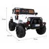 Elektrické autíčko All Terrain terénní jeep bílé s dálkovým ovládáním se světly a zvuky 2