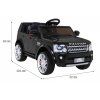 Elektrické autíčko Land Rover Discovery SUV + Dálkové ovládání Černé 2