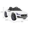 Elektrické autíčko Maserati Ghibli na akumulátor Bílé + Dálkový ovladač 2