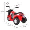 Elektrická motorka MiniBike červená + Zvuky + LED světla + Ekokůže 2