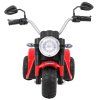 Elektrická motorka MiniBike červená + Zvuky + LED světla + Ekokůže 3