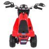 Elektrická motorka MiniBike červená + Zvuky + LED světla + Ekokůže 6