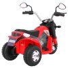 Elektrická motorka MiniBike červená + Zvuky + LED světla + Ekokůže 7