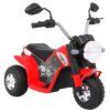 Elektrická motorka MiniBike červená + Zvuky + LED světla + Ekokůže 8