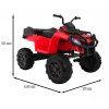Elektrická čtyřkolka pro děti XL ATV Červená Pohon 4x4 EVA kola 2