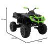 Elektrická čtyřkolka Quad XL ATV 2,4 GHz + Pohon 4x4 + Dálkové ovládání Černo-zelená
