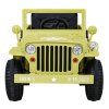 Elektrické autíčko Vojenské retro Pohon 4x4 Béžové 3