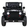 Elektrické autíčko Vojenské Retro černé + Pohon 4x4