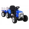 Elektrický traktor BLOW s přívěsem Modrý