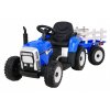 Elektrický traktor BLOW s přívěsem Modrý