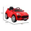 Elektrické autíčko Turbo-S akumulátorové červené SUV + dálkové ovládání 2