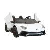 Elektrické autíčko Lamborghini Aventador SV pro 2 děti Bílé 11