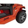 Elektrické autíčko Jeep Wrangler Rubicon Oranžové + Dálkové ovládání + EVA kola 16