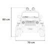 Elektrické autíčko Jeep Wrangler Rubicon Oranžové + Dálkové ovládání + EVA kola 3