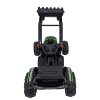 Elektrický akumulátorový zelený traktor bagr pro děti pohyblivé rameno lžíce dálkové ovládání