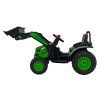 Elektrický akumulátorový zelený traktor bagr pro děti pohyblivé rameno lžíce dálkové ovládání 8