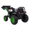 Elektrický akumulátorový zelený traktor bagr pro děti pohyblivé rameno lžíce dálkové ovládání 9
