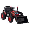 Elektrický traktor bagr pro děti Červený + Pohyblivé rameno lžíce + Dálkové ovládání