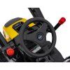 Elektrický traktor rypadlo + Pohyblivé rameno lžíce + Dálkové ovládání Žlutý 16
