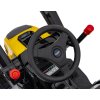 Elektrický traktor rypadlo + Pohyblivé rameno lžíce + Dálkové ovládání Žlutý