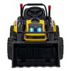 Elektrický traktor rypadlo + Pohyblivé rameno lžíce + Dálkové ovládání Žlutý