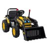 Elektrický traktor rypadlo + Pohyblivé rameno lžíce + Dálkové ovládání Žlutý