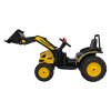 Elektrický traktor rypadlo + Pohyblivé rameno lžíce + Dálkové ovládání Žlutý